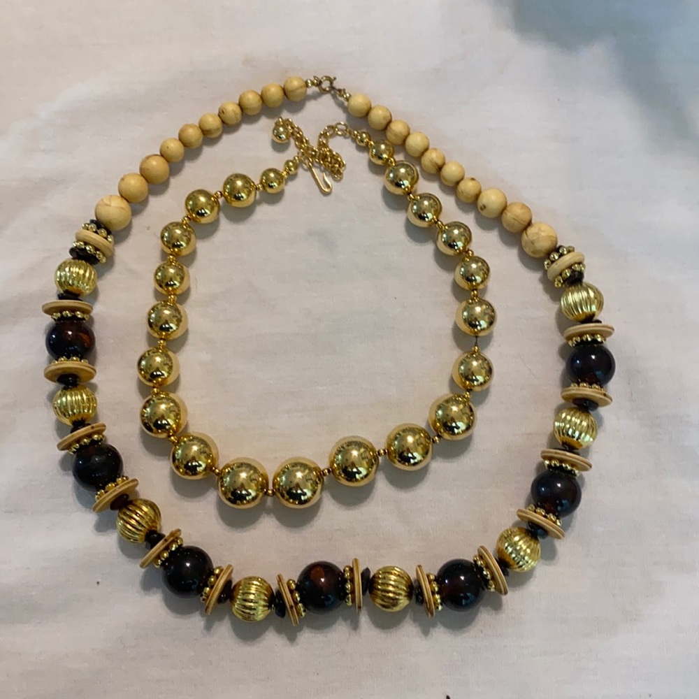 Statement Necklace Large Gold Costume Necklaces